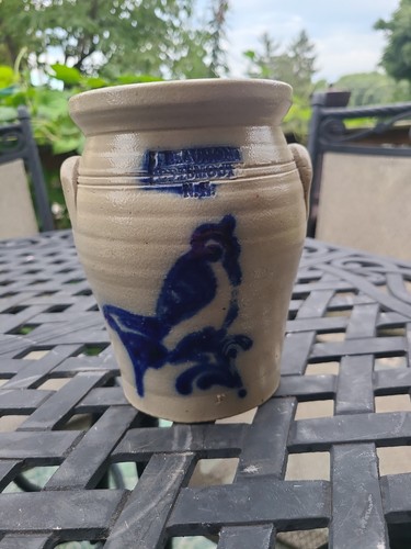 Beaumont pottery crock - j.,
